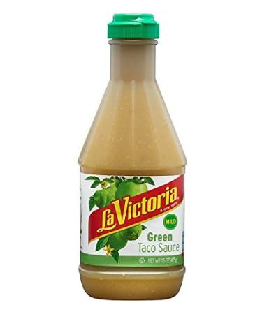 La Victoria Green Taco Sauce (Squeeze) - Mild - 15 Ounce 6 Pack
