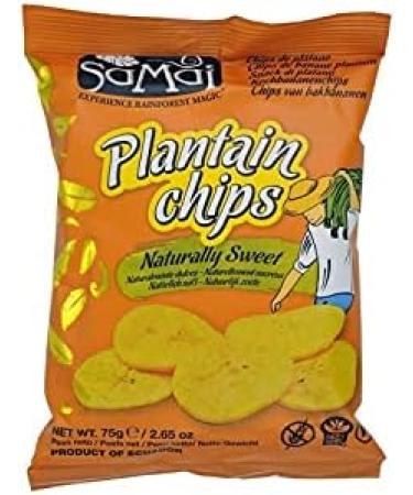 SAMAI - Plantain Banana Crisps with Sugars 75G - Pack of 4 - Buy Online on GoSupps.com