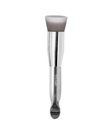 Foundation Brush for Liquid Makeup, TEXAMO Dual-ended Angled Foundation Makeup Brush Concealer Brush Premium Face Brush, Blending Powder Buffing Stippling Makeup Tools with Spatula for Cosmetics (Upgraded Foundation Brush)
