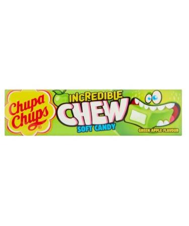 3 x Chupa Chups Soft Candy Incredible Chew Green Apple 45G Delicious Tasty And Twisty Treat Gift Hamper For Birthday Christmas Sold By Kidzbuzz