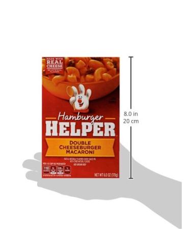 Betty Crocker Hamburger Helper Double Cheeseburger Macaroni 6 oz Delicious & Easy Meal Solution - Buy Online on GoSupps.com
