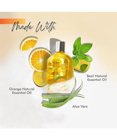 Orange & Basil Soothing Bath & Shower Gel | Luxury Aromatherapy Body Wash | Natural Essential Oils | 250ml | Unisex | Squish Town - Buy Online on GoSupps.com