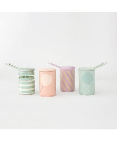Design Letters Baby and Kids LIFE Leak-proof Straw Cup Green Stripe (330 ml) | Training Sippy Cup for Toddlers & Babies | Weaning Cup for Milk, Water, Juice | BPA and BPS-Free - Buy Online on GoSupps.com