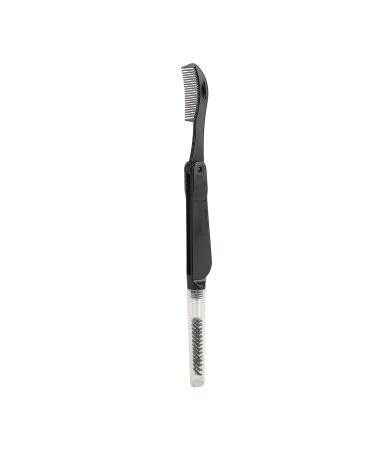 Buy Black Double Head Eyebrow Eyelash Comb - Portable Brow Mascara Brush for Women | Best Makeup Grooming Tool - Fast International Shipping - Buy Online on GoSupps.com