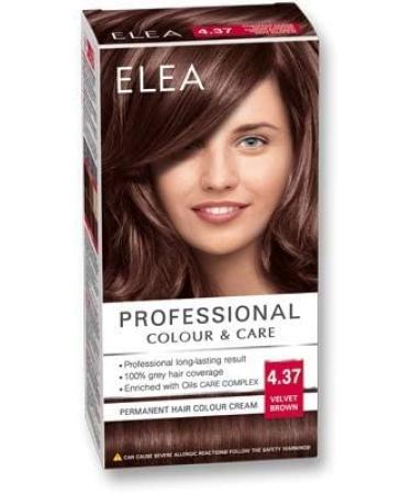  ELEA ELEA Professional Permanent Colouring Cream 4.37 Brown Velvet with Oil Care Complex - Buy Online on GoSupps.com