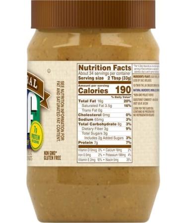 Jif Natural Crunchy Peanut Butter 40 oz - Buy Online on GoSupps.com