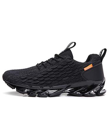 SKDOIUL Men Sport Athletic Running Sneakers Walking Shoes 11 Black