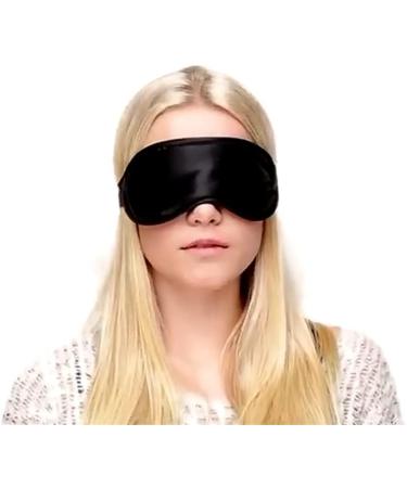 Mulberry Silk Sleep Eye Mask - Soft Good Night Eye Cover | Black 1 Count - Buy Online on GoSupps.com
