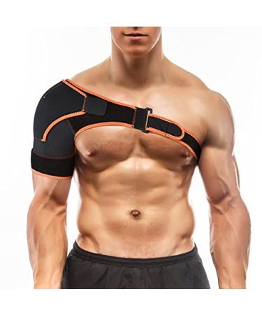 Shoulder Brace Support Rotator Cuff Compression Support Adjustable Shoulder Support Brace Strap Joint Sport Gym Compression Bandage Wrap for Fitness or Training Exercises Shoulder Brace 02 - Buy Online on GoSupps.com