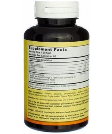 Nature's Blend Omega-3 Fish Oil Odorless 60 Sgels 1 Count (Pack of 60) - Buy Online on GoSupps.com