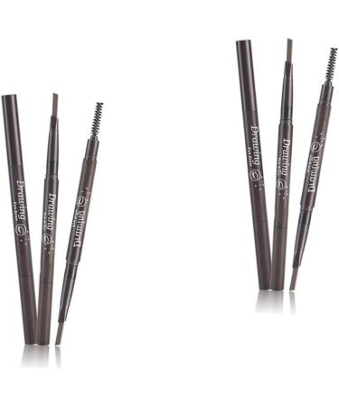 Beavorty 2pcs 2 1 eyebrow pen Coffee eyebrow pencil Eyebrow Pencil Brush eyebrow brush 1 count (Pack of 1) As Shownx2pcs - Buy Online on GoSupps.com