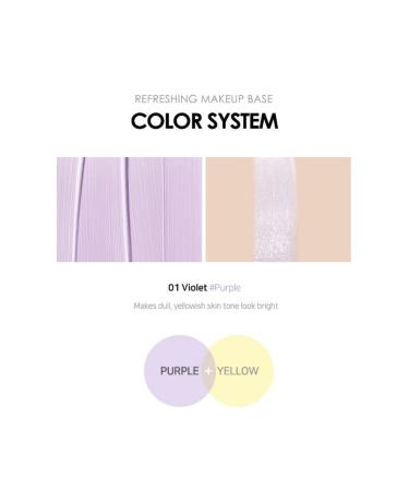 KORE BEAUTY USA Unny Refreshing Makeup Base - Violet | Lightweight Primer for Flawless Skin - Buy Online on GoSupps.com