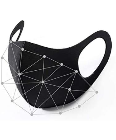 BOOLAVARD 10pcs Fashion Black Stretch Lightweight Fabric Covering Face and Mouth Reusable Washable Fashionable for Unisex - Buy Online on GoSupps.com