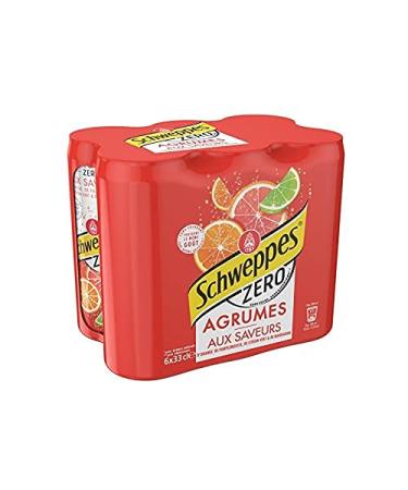 SCHWEPPES - Zero Agrum Slim 6X33Cl - Unit - Free Delivery