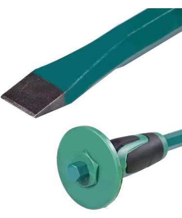 Heavy Duty Mason Chisel with Hand Guard | Flat End Demolition Tool for Masonry & Concrete | Includes Gloves - Buy Online on GoSupps.com