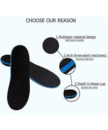 Orthopedic Insoles for Plantar Fasciitis & Flat Feet | Arch Support for Men/Women | EU Size 42 - 270mm | Relieve Foot Pain - Buy Online on GoSupps.com
