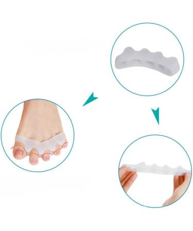 2pcs Black Toe Separator Correction for Hallux Valgus - Effective Foot Pain Relief - Buy Online on GoSupps.com