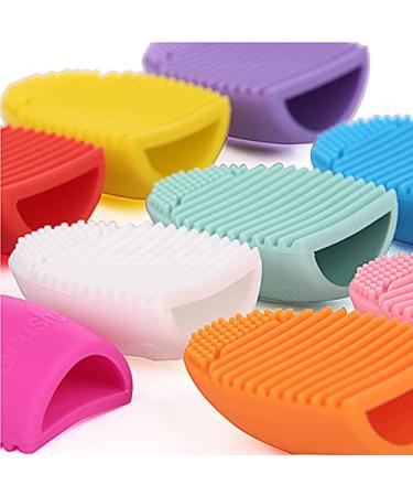 Eco-Friendly Silicone Makeup Brush Cleaner - Green Cosmetic Clean Tool Egg for Easy Cleaning - Buy Online on GoSupps.com