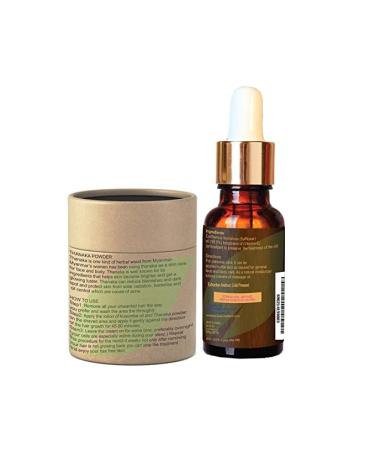 Metherb 30g Thanaka Powder & 30ml Kusumba Oil | Eco-friendly Hair Removal Set - Buy Online on GoSupps.com