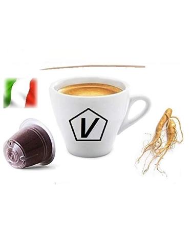 Caffè Shop Compatible with Capsules Nespresso®, Mélange "Ginseng Amer" Line Espresso (20 Capsules)