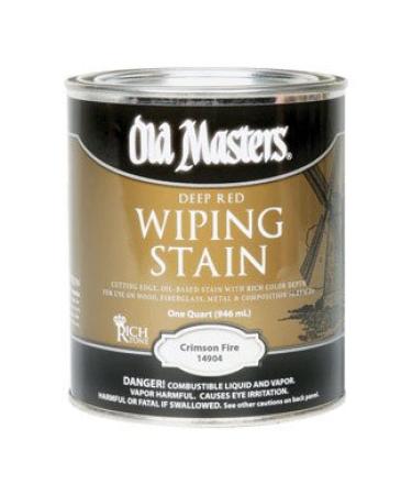 Old Masters Semi-Transparent Crimson Fire Oil-Based Wiping Stain 1 qt.
