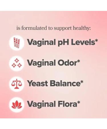 Vaginal Probiotics for Women's pH Balance - 60 Count with Prebiotics & Lactobacillus for Healthy Flora & Odor - Buy Online on GoSupps.com
