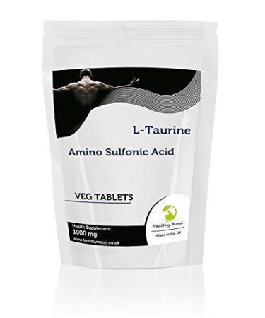 L-Taurine 1000mg 250 Veg Tablets Pills Health Food Supplements Nutrition Amino Sulfonic Ketoisocaproic Acid HEALTHY MOOD