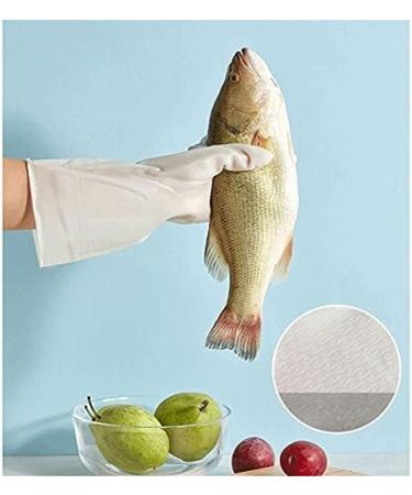 ESASAM Cleaning Gloves Cleaning Gloves Household Kitchen White Silicone Dishwashing Gloves Female Kitchen Washing Clothes Durable Dishwashing Gloves - Buy Online on GoSupps.com