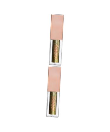 Mipcase 2 Pcs Keychain Essential Oil Roller Eyeliners Glow Eye Powder Eye Shadow Liquid 1 count (Pack of 1) As Shownx2pcs