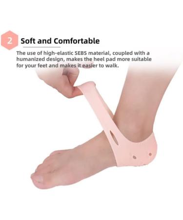 2 Pairs Gel Silicone Heel Cover Protector for Plantar Fasciitis, Orthopedic Bunion Corrector - Foot Pain Relief - Buy Online on GoSupps.com