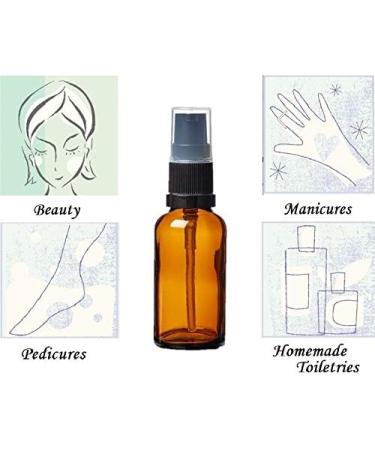 Avalon Cosmetic Packaging 30ml Amber Glass Bottles with Pump - Pack of 5. Empty refillable amber bottles (5pcs) with Black Treatment Pump. Suitable for Sanitising Gels Face Creams Serum Lotion etc. - Buy Online on GoSupps.com
