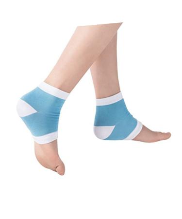 minkissy Spa Moisturising Heel Sock Moisturizing Heel Socks for Cracked Heels Moisturizing Gel Socks Foot Heel Socks Women Socks Moisturising Gel Heel Socks Spa Set Men and Women Breathable