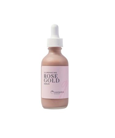 Illuminating Rose Gold Facial Serum Elixir - Hydrating Aloe & Hyaluronic Acid Primer for a Dewy No Makeup Look (2 oz) - Buy Online on GoSupps.com