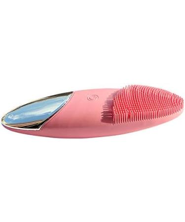 Amily Multifunction Wireless Charging Face Electric Brush Facial Cleaning Brush with 5 Vibrating Model and 5 Heating Vibrating Hot Model Pink - Buy Online on GoSupps.com
