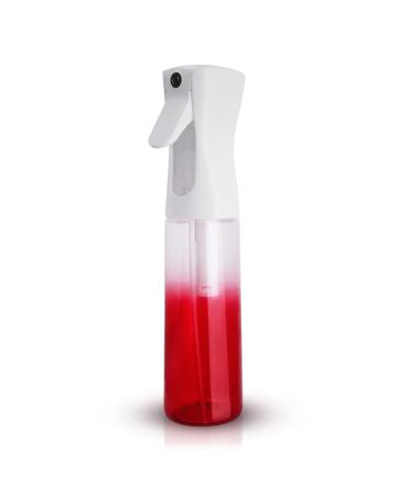 Hair Spray Bottles Continuous Mist Spray Bottle for Hair 10oz/300ml Refillable Empty Plastic Fine Mist Spray Bottle for Curly Hair Gradient Red Mister Hair Styling Cleaning Plants Misting (GradientRed1, 300ml) GradientRed1…