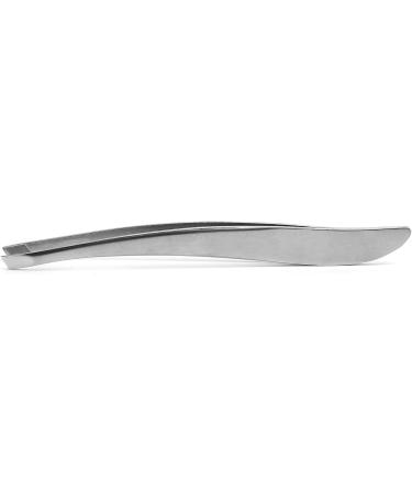 Premium Stainless Steel Eyebrow Tweezers - Non-Slip Handle Precision Tip & Portable Clip for Perfect Brow Shaping - Buy Online on GoSupps.com