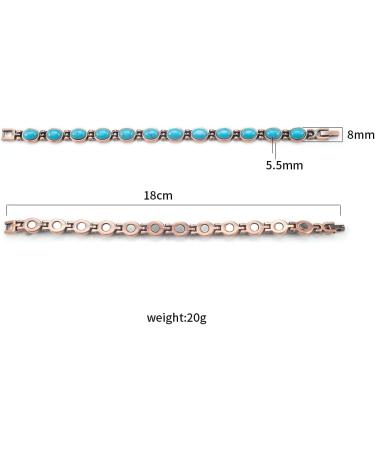 Enercoppex Copper Bracelets for Arthritis - Magnetic Therapy for Pain Relief (3500 Gauss) | Pure Copper Jewelry Gifts - Buy Online on GoSupps.com