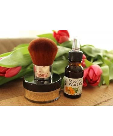 Veana Mineral Make Up Foundation 9g + Premium St Johns Woord olie 15 ml Nuance Dark Beige - Buy Online on GoSupps.com