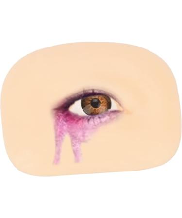 Professional Artificial Eye Washable Make Skin Fake Up Flexible Training Makeup Shadow Reusable 6.9x5.2cm As Shown 2 - Buy Online on GoSupps.com
