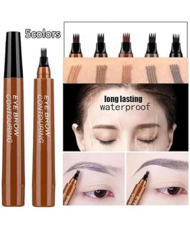 Waterproof Natural Eyebrow Pencil Precision Eyebrow Pencil Natural Fine Stroke Microblade Eyebrow Pencil Create Natural Eyebrows Easily Beautiful and Long-Lasting Waterproof Eyebrow Pencil Grey Brown - Buy Online on GoSupps.com