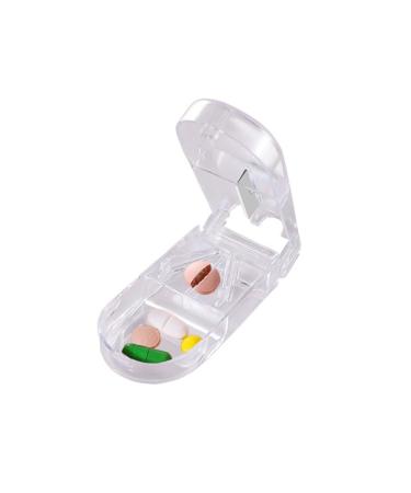 Pill Cutter Pill Tablet Cutter with Blade Tablet Breaker for Small Pills or Large Pills Portable Cutting & Storage in One Pill Splitter