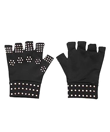 tesrgre Fingerless Compression Arthritis Pain Relief Support Magnetic Therapy Glove