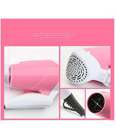 Portable Folding Hair Dryer - Travel Hair Dryer Dual Voltage Folding Small Mini Easy to Carry 1000W Hair Dryer Colour:Pink - Buy Online on GoSupps.com