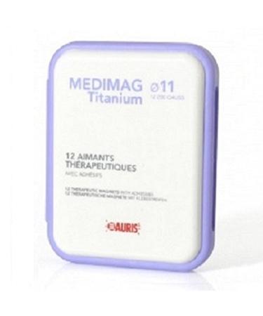 Box magnets to relieve pain - Auris Medimag Titanium diameter 11 mm