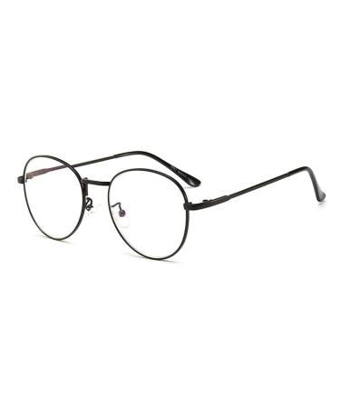 GEMSeven Oval Metal Reading Glasses Women & Men Vintage Presbyopia Glasses Optical Spectacle With Diopter Black +2.5