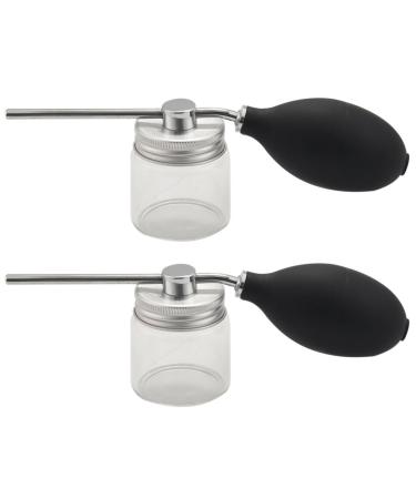 2X Hair Fiber Sprayer Atomizer Anti Clog Nozzle Applicator Atomizer for Hair Building Hairdressing Tools