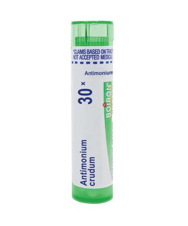 Boiron Antimonium Crudum 30X for Indigestion with Nausea from Overeating - 80 Pellets