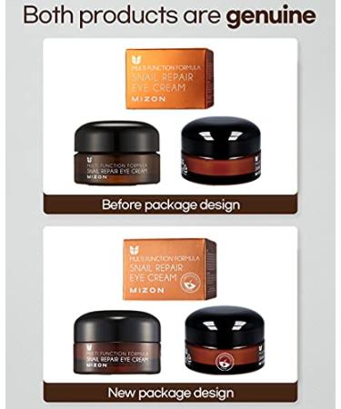 MIZON Snail Repair Eye Cream - Natural Korean Skincare for Wrinkle and Fine Line Treatment - Hydrating and Healthy Skin - 0.84 oz - Buy Online on GoSupps.com