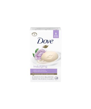 Dove Purely Pampering Beauty Bar Sweet Cream & Peony 4 oz bars 6 ea (Pack of 9)