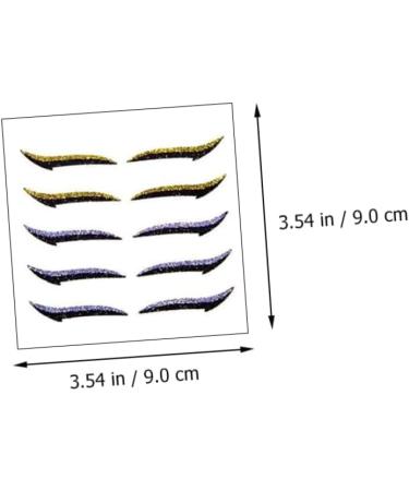 OHPHCALL Makeup Brishes 6Pcs Eyeliner glitter stickers makeup tape double eyelid tape Double Eyelid Strips cosmetics eyelash - Buy Online on GoSupps.com